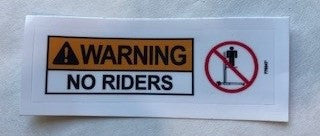 After Market Sumner 778347 No Riders Decal