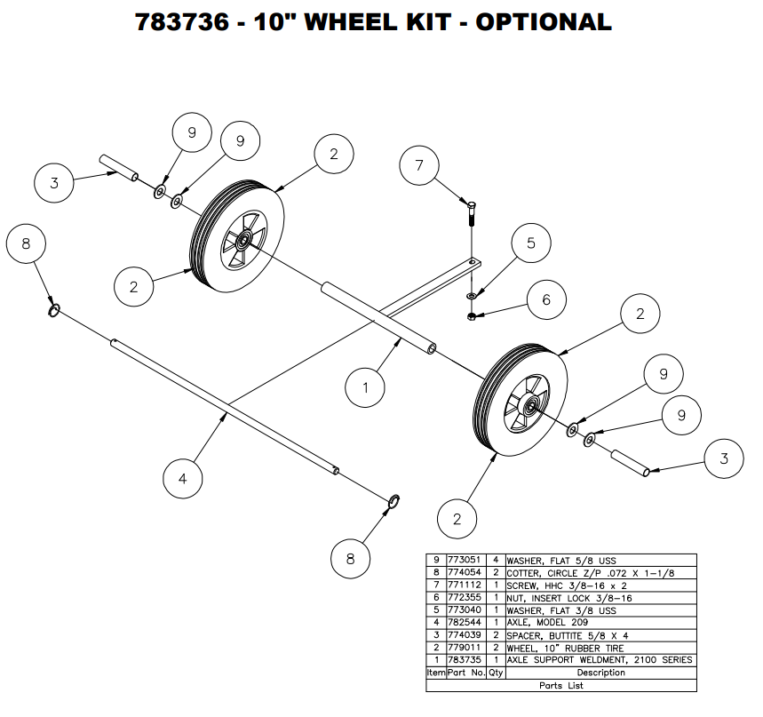 Sumner 771112 SCREW, HHC 3/8-16 X 2