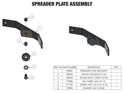 Sumner 783581 SPREADER PLATE WELDMENT